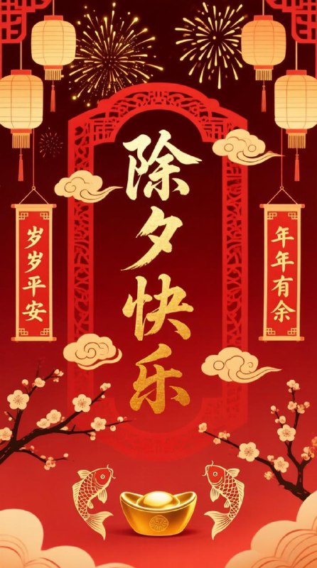 大家除夕快乐！